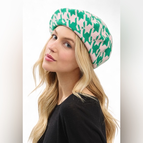 AKA Pink & Green Beret Hat - Picture 3 of 4